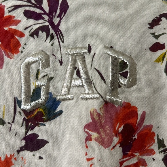 Gap Logo Floral Hoodie size 12 - Picture 3 of 7